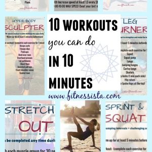 Got 10 minutes? Oh yeah you do. Here are 10 workouts that can be completed in 10 short minutes, many using simple gym equipment and dumbbells. You are only 10 minutes away from an awesome workout. Can't wait to try all of these! www.fitnessista.com