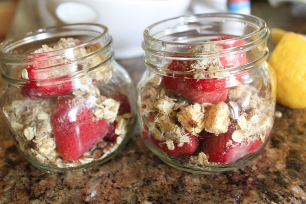 berry crumble without ice cream