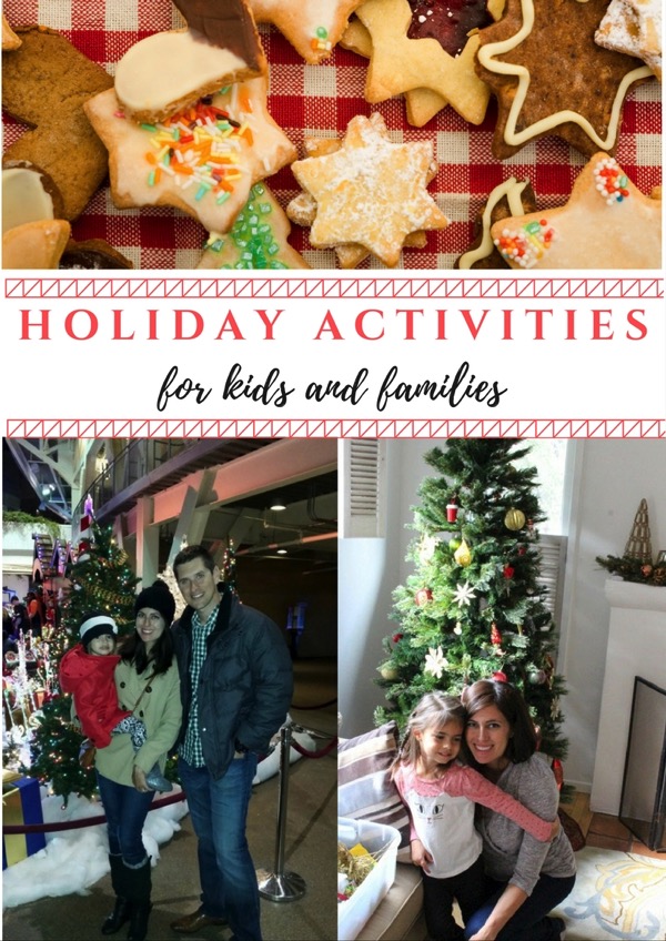 Holiday activities for kids and families - There are so many fun things to do with kids during the holidays! Here are some things that are on my holiday bucket list that you might enjoy with your own family! fitnessista.com #holidayactivities #holidays